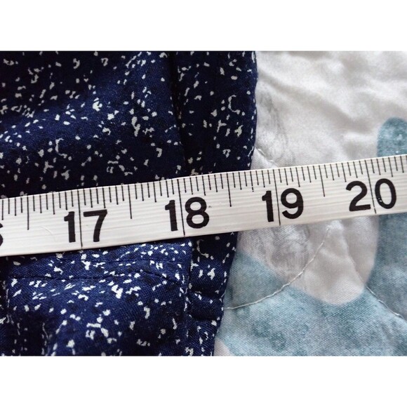 Summer Women's Maxi Tank Dress Size 14 Large Sleeveless Dark Blue & White Print - Picture 7 of 8